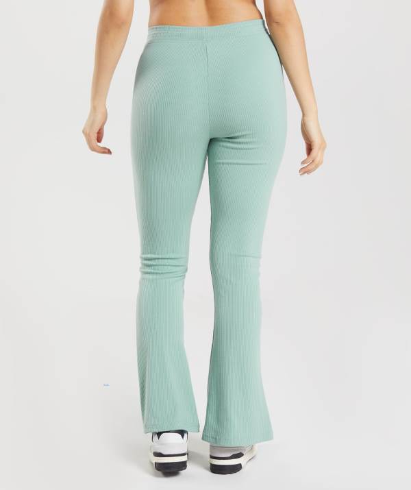 Damske Nohavice Gymshark Pause Flared Pants Modre | EK2187594